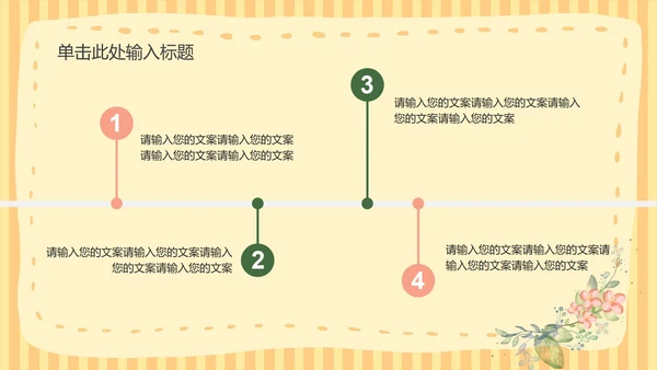 黄色小清新课堂教育教学PPT模板
