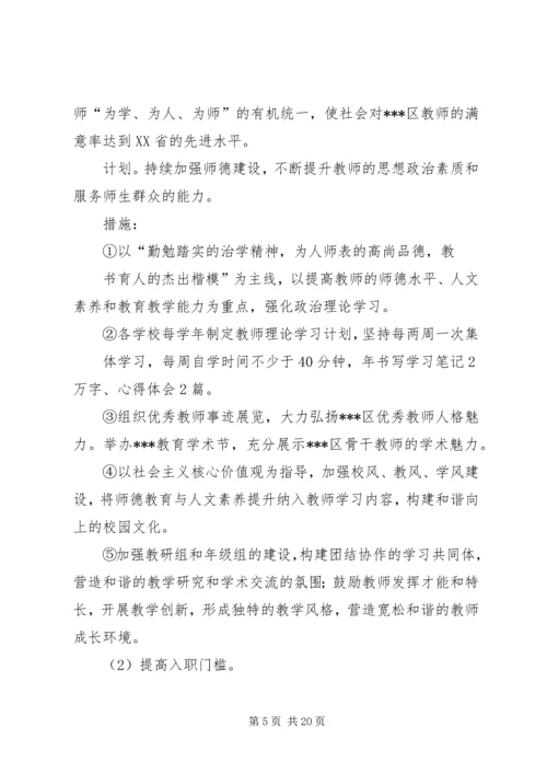 教育体育局人才工作中长期推进计划(20XX年20XX年) (3).docx