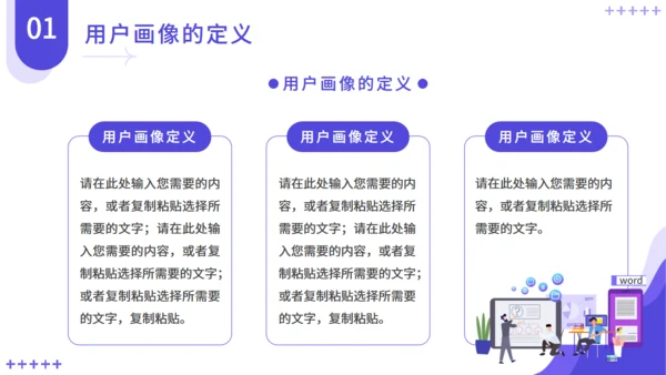 互联网电商用户画像解决方案通用PPT模板