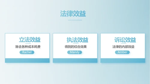 蓝色中国风法律法学讲堂PPT动态模板
