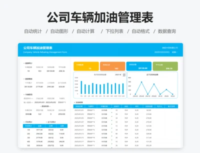 公司车辆加油管理表
