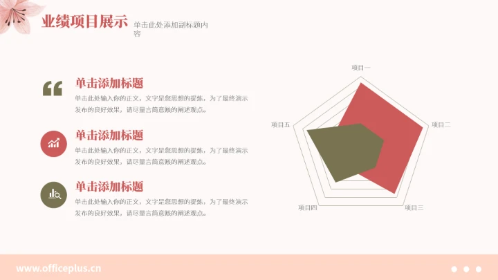 粉色小清新工作总结汇报PPT
