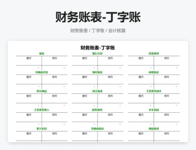 财务账表-丁字账