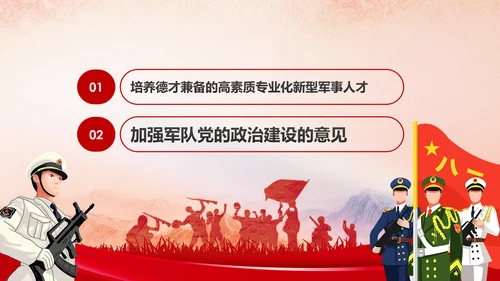 德才兼备的高素质专业化新型军事人才PPT