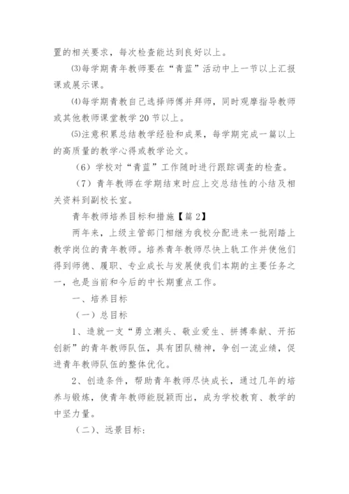 青年教师培养目标和措施（通用9篇）.docx