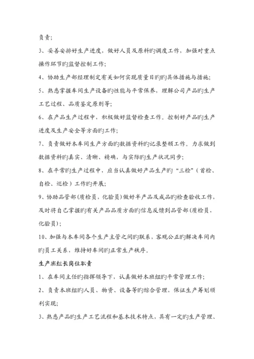 公司各部门及岗位基本职责.docx