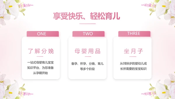 粉色唯美孕期心理保健宣传动态PPT模板