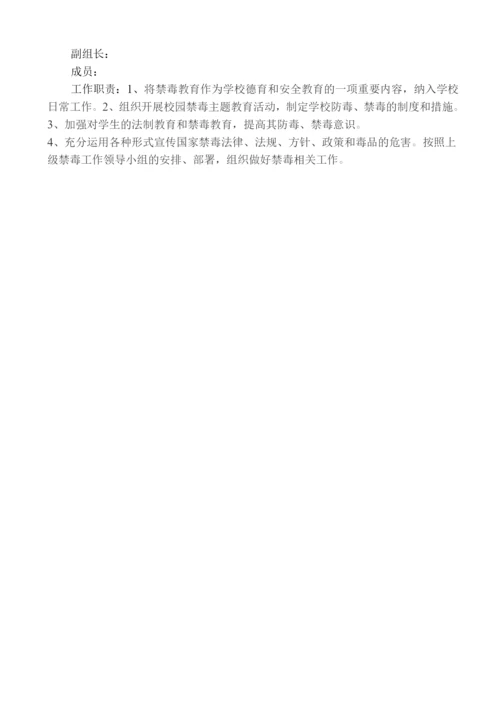 学校安全工作组织机构及各自职责.docx