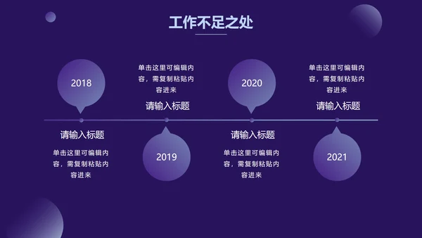 紫色渐变圆简约商务PPT模板