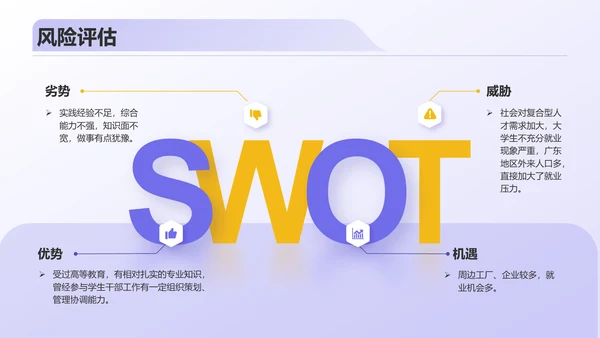 紫色插画风职业规划成长赛道PPT模板