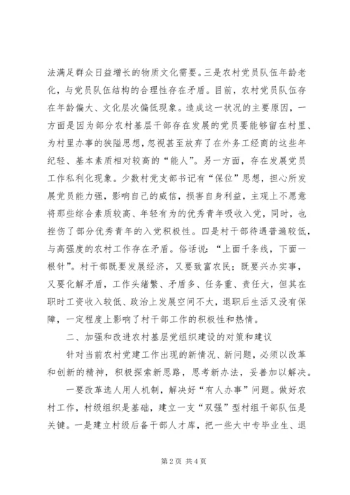 农村基层党组织建设中存在的问题和对策.docx
