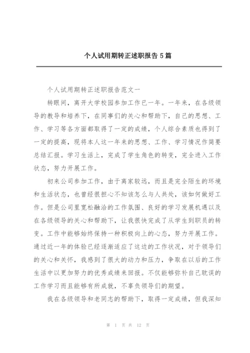 个人试用期转正述职报告5篇.docx