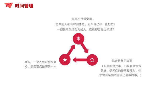 简约风红色自我管理成就卓越员工培训企业管理培训PPT课件