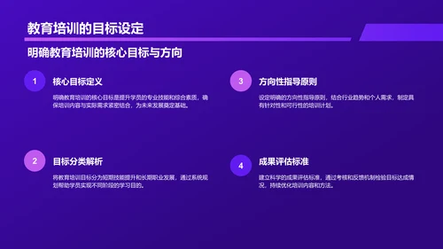 紫色科技风教育培训工作汇报PPT模板