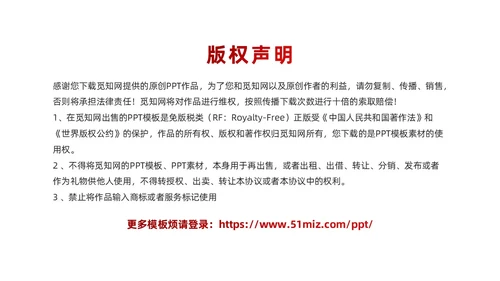 红色微粒体风物业安全管理PPT模版