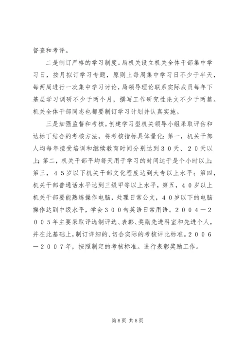 关于创建学习型机关的实施意见 (5).docx