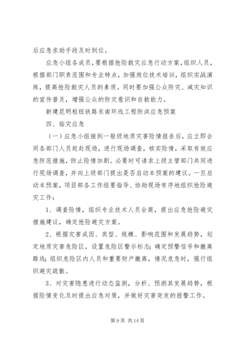 防地质灾害应急预案[五篇范文].docx