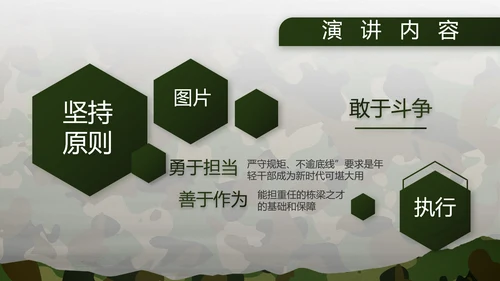 迷彩风部队军事工作总结汇报PPT
