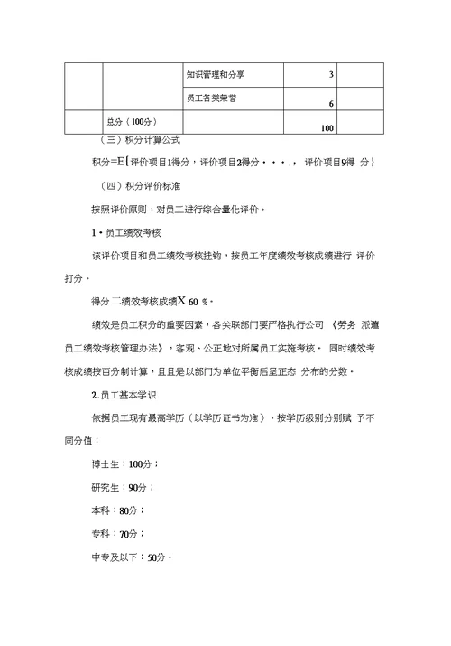 [管理制度]劳务派遣员工积分管理办法(试行]