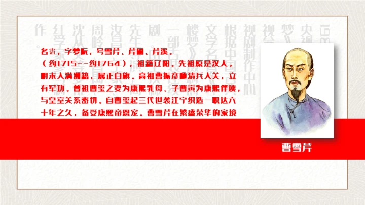 红楼梦四大名著解读通用PPT课件