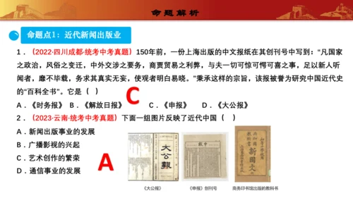 第八单元  近代经济、社会生活与教育文化事业的发展（复习课件）-【课堂无忧】新课标同步核心素养课堂