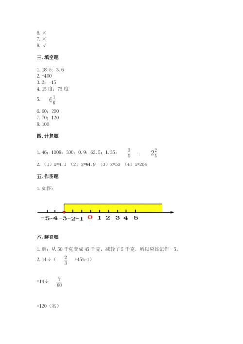 冀教版小升初数学模拟试卷附参考答案【完整版】.docx