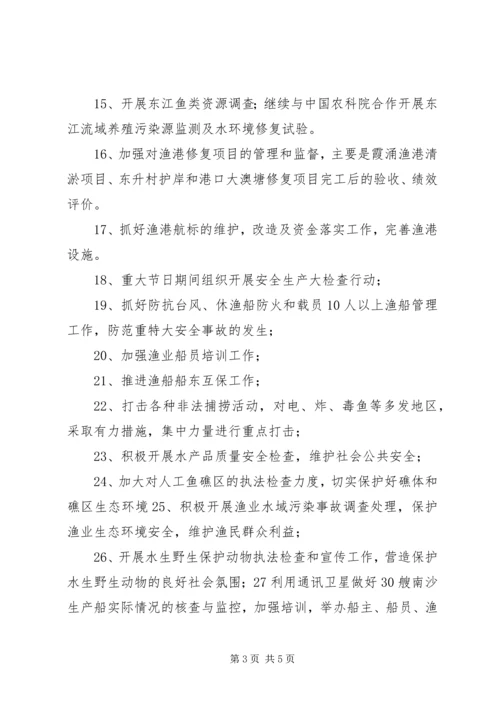 渔业局综合管理工作计划（市）.docx