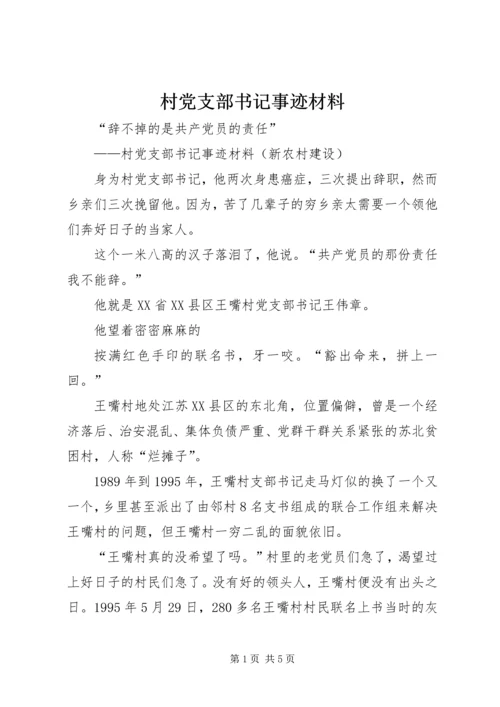 村党支部书记事迹材料 (6).docx