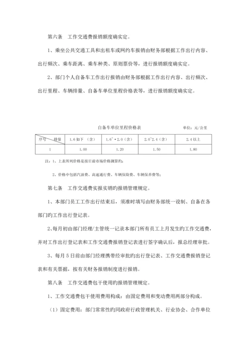 工作交通费管理实施细则.docx