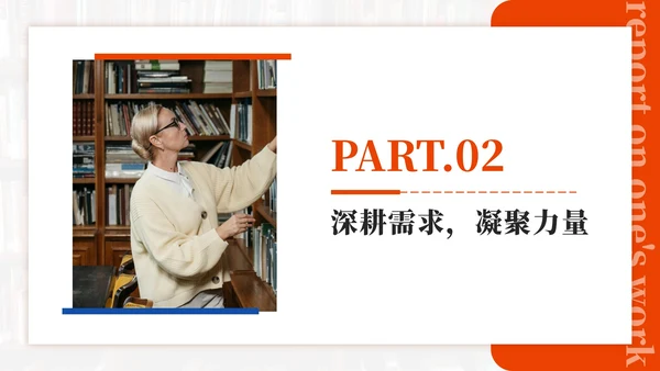 橙色简约实景学生会述职报告PPT模板