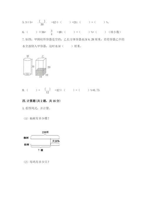 北京版六年级下册数学期中测试卷及答案【历年真题】.docx