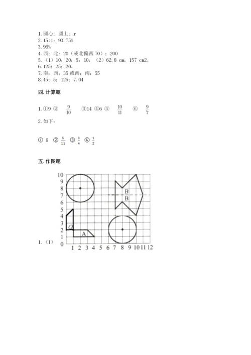 人教版六年级上册数学期末测试卷带答案（综合题）.docx