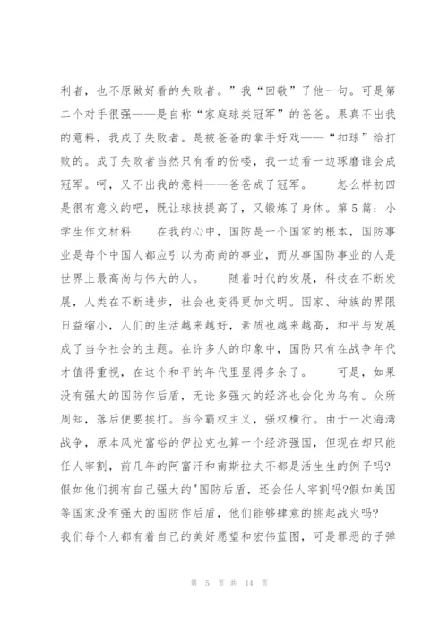小学生作文材料范文九篇.docx