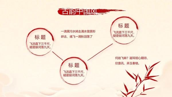 红色喜庆迎新春春节晚会年会年年终总结动态PPT模板