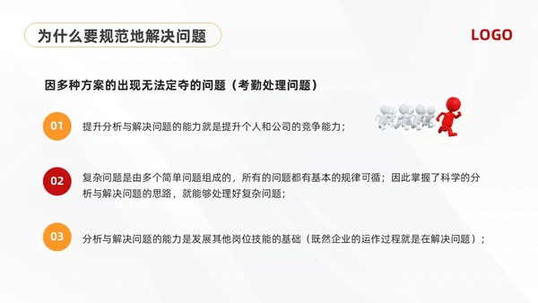 黄红简约问题分析与解决PPT模板宣传PPT动态PPT
