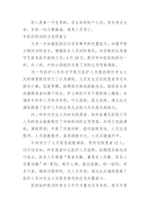 中医诊所消防应急预案_1.docx