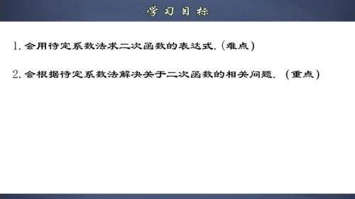 22.1.8 用待定系数法求二次函数的解析式 课件（共32张PPT）