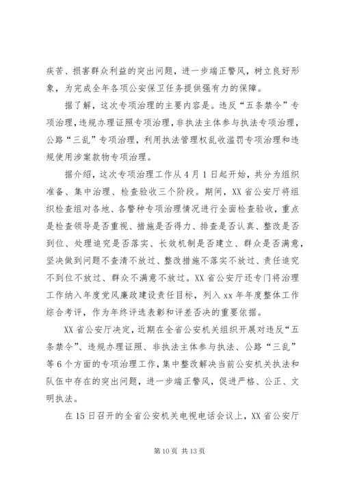 学习五个专项治理的心得体会 (3).docx