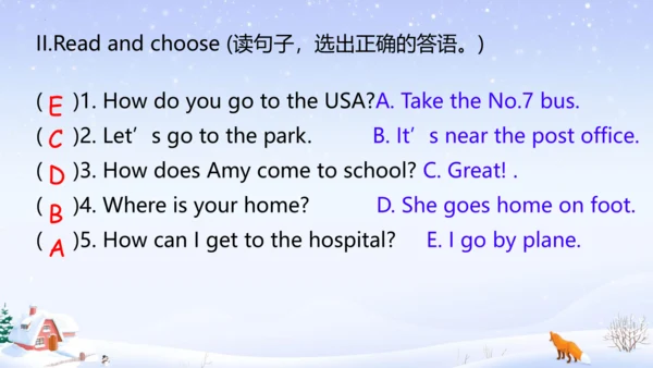 Unit 2 Ways to go to school 单元复习  课件(共40张PPT)