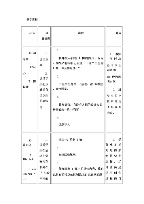 九年级《与众不同的我》教学设计