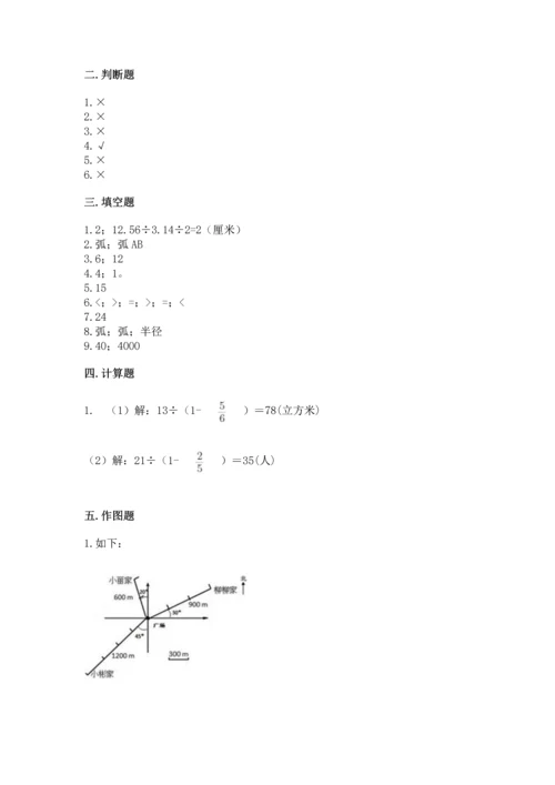 小学六年级上册数学期末测试卷附完整答案（典优）.docx