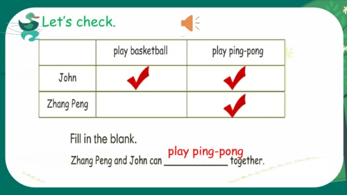 Unit 4 What can you do  Part C Let's check & Story