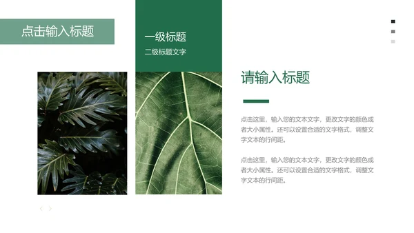 植物年终总结模版PPT模板