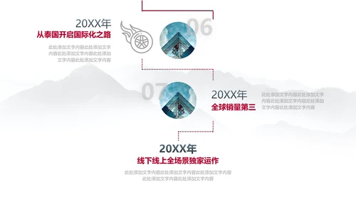 风云城市世界著名地标年终汇报通用PPT模板