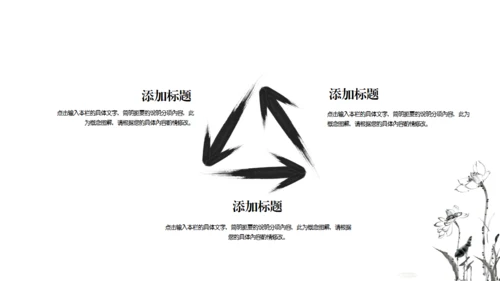 动态水墨极简中国风墨趣通用PPT模版