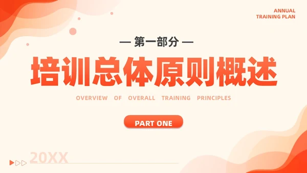 橙色简约风商务年度培训计划总结方案PPT