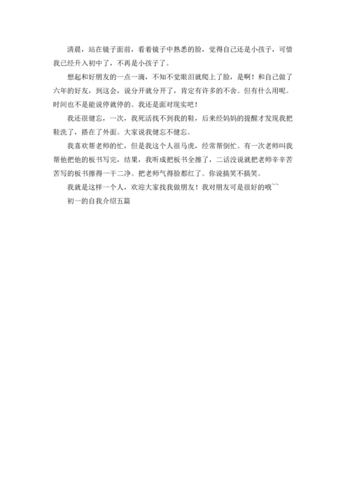 初一的自我介绍五篇.docx