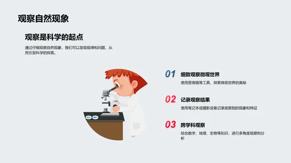 科学探索课堂PPT模板