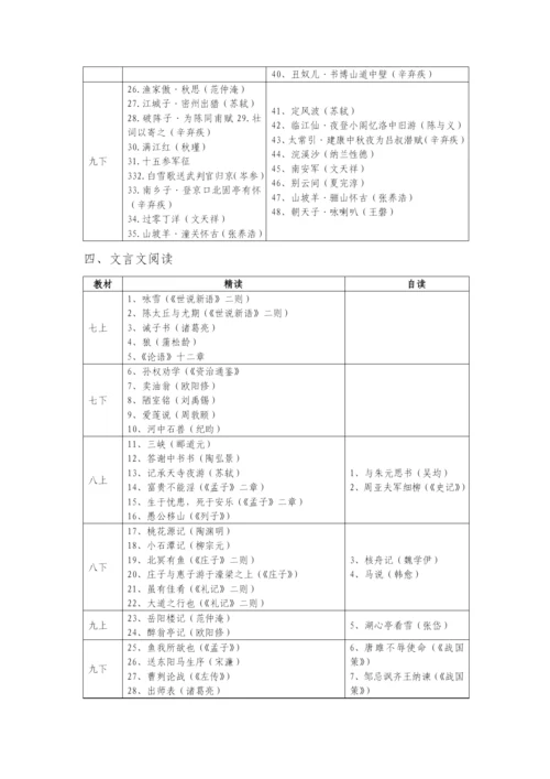 部编版初中语文教材梳理.docx