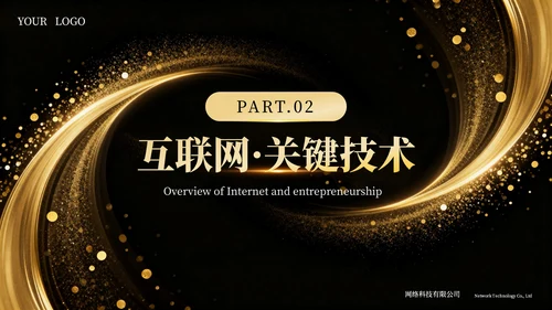 黄色高级商务AI科技互联网通用模板